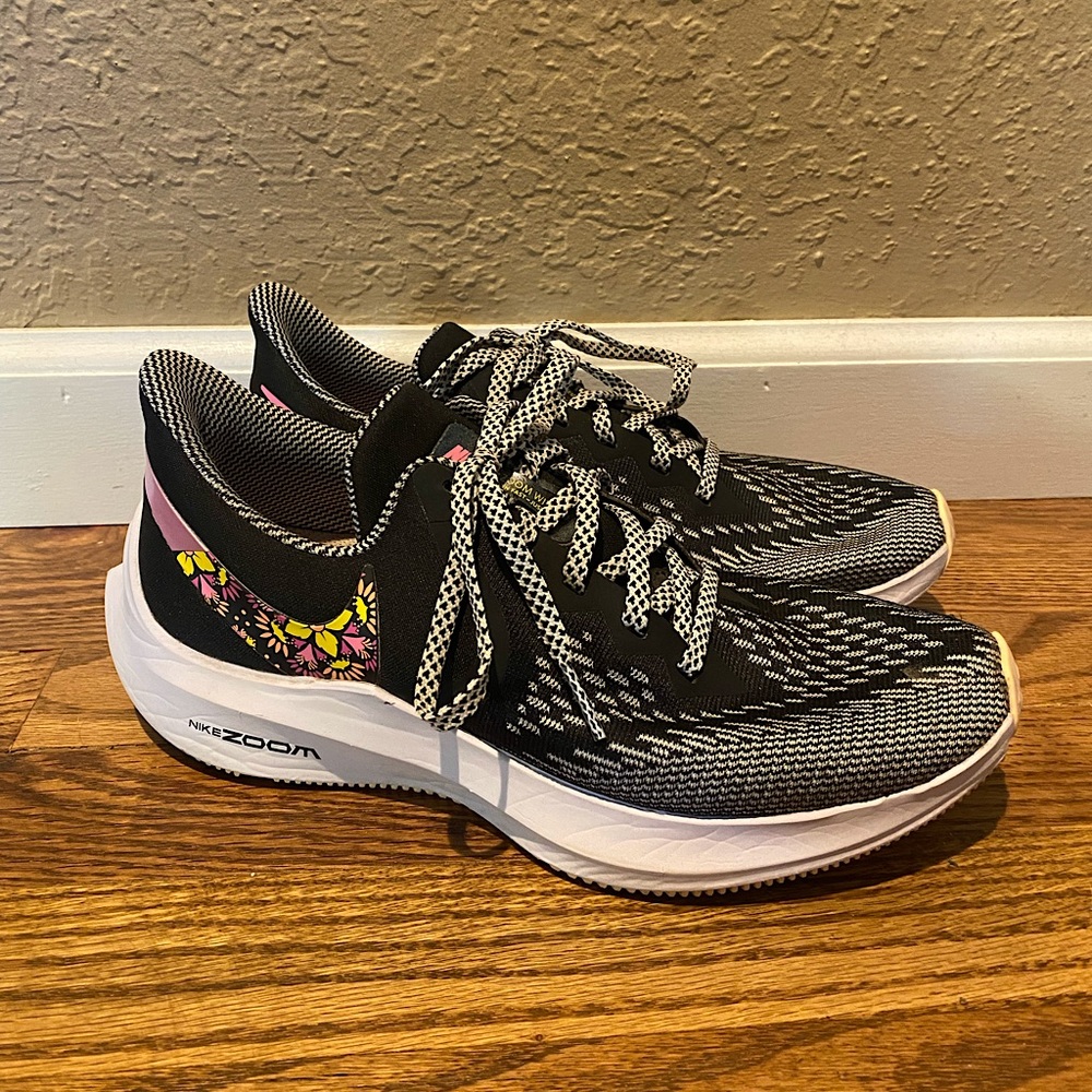 Nike Zoom Floral Checkerboard Running Shoes